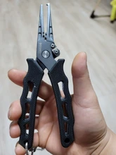 Fishing-Pliers Cutters Crimper-Hook-Remover Braid Stainless-Steel Booms Saltwater-Resistant