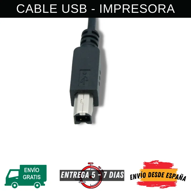 Cable USB 2,0 de alta velocidad para impresora HP, Canon, Lexmark, Epson,  Xiaomi - AliExpress