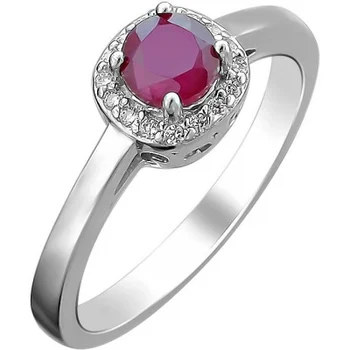 

Esthete ring with Ruby and cubic zirconia