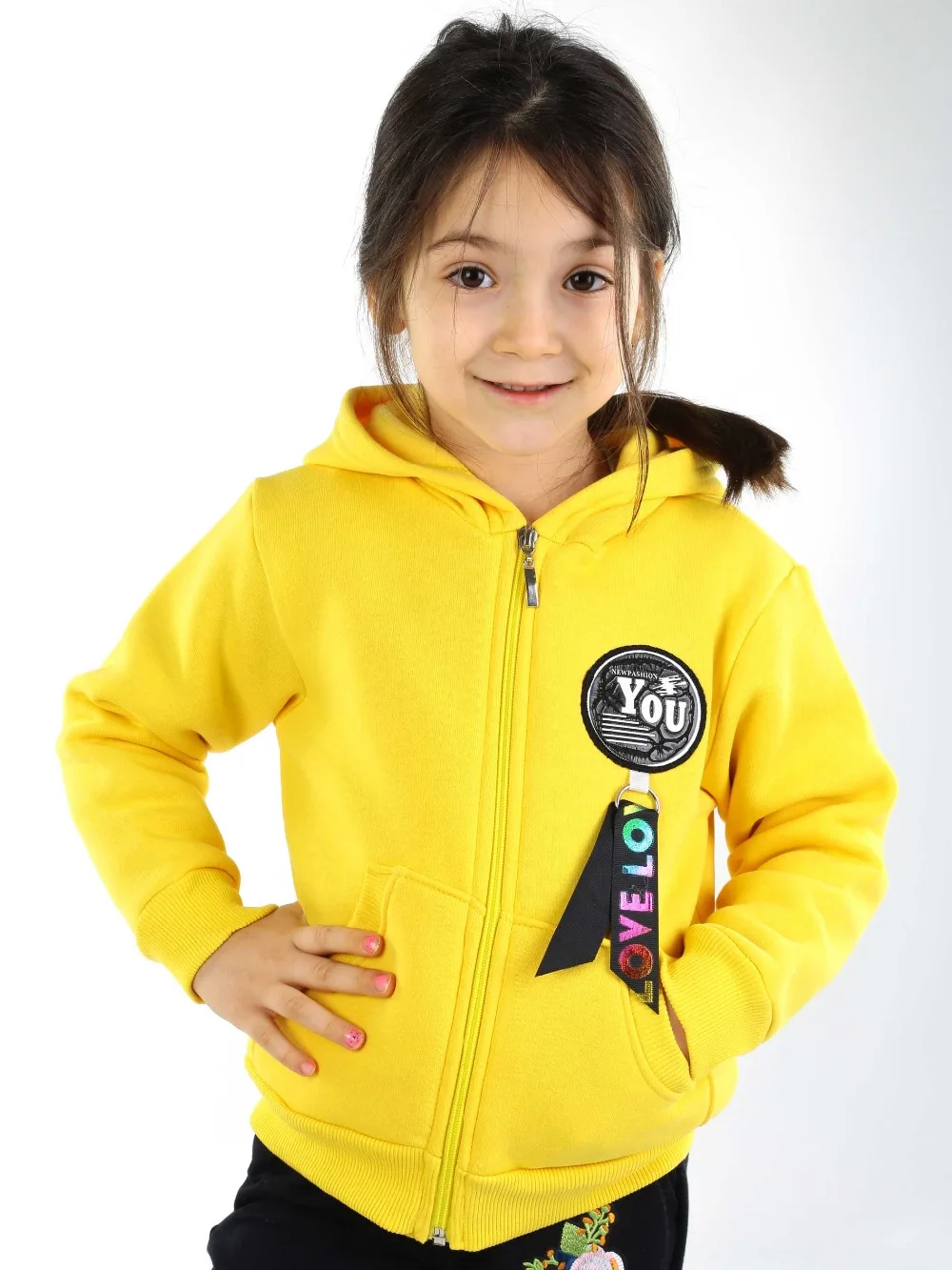 019-1822-001 Sarı Kışlık Kız Çocuk Sweat (2)