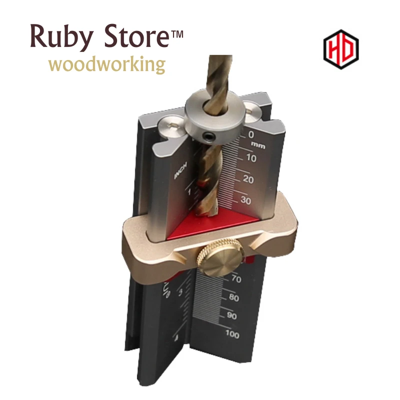 In Multifunction Drill Depth Measuring Gauge, Limited Rings Installation Assist Woodworking Tool