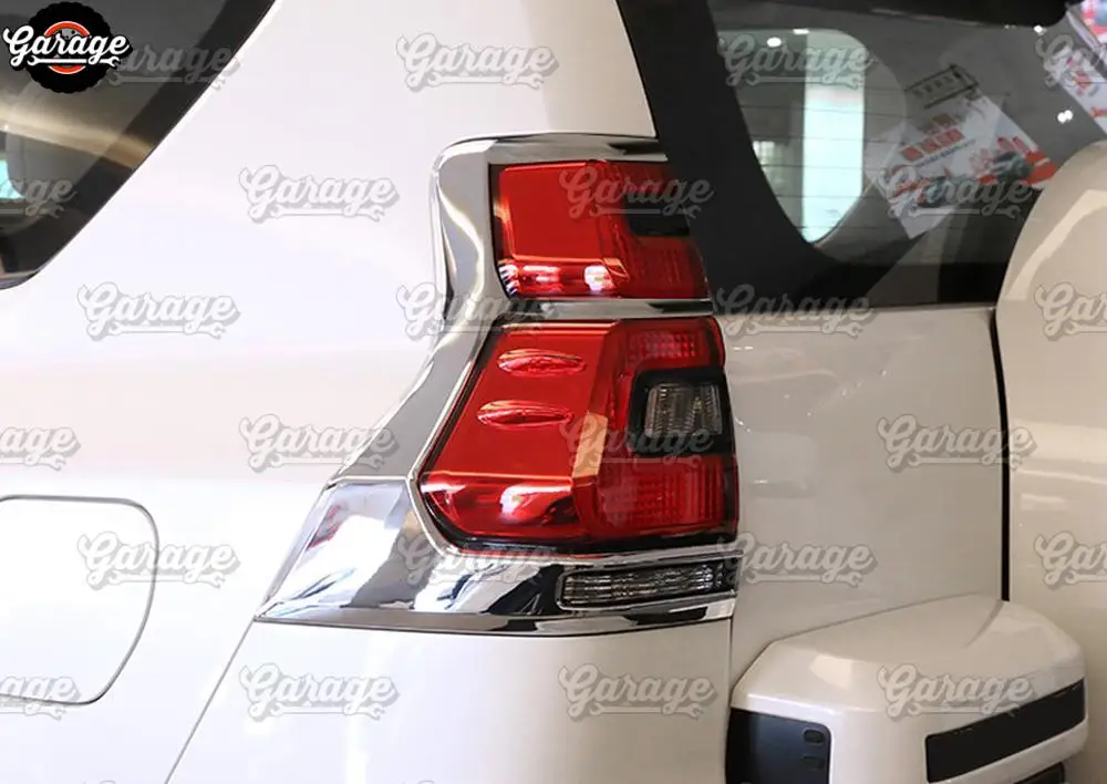Накладка на задние фары для Toyota Land Cruiser Prado 150 2010- ABS пластик молдинг 1 комплект/2 шт. украшение автомобиля stylin