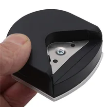 Mini cortador portátil para canto, canivete redondo com ponta redonda, leve, 4mm para cartões, selos de fotos