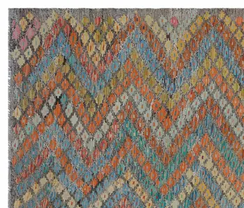 

Handmade Natural Afghan Tribal Rug Area Rug 204x232 Cm-6'8''X7'7''