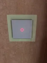 Wall-Lamp Light-Switch Glass-Panel Ac110-220v-Switch 1-Gang White Crystal Standard 1-Way