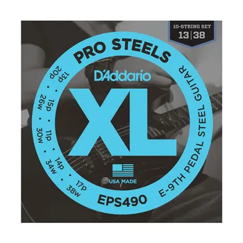 

Eps490 prosteels string kit for 10-string pedal slide guitar, 13-38, E9, D'Addario