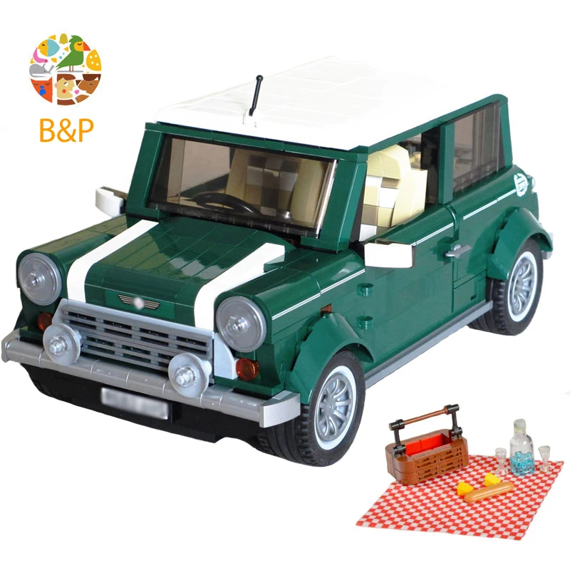 

10242 Technic Series 1108Pcs MINI wagon toys For Children Gift 10568 Building Blocks Set Compatible Tourism