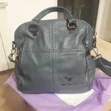 Mochila de cuero de alta calidad para mujer, bandoleras multifunción de viaje, mochilas de escuela para niñas, gran oferta