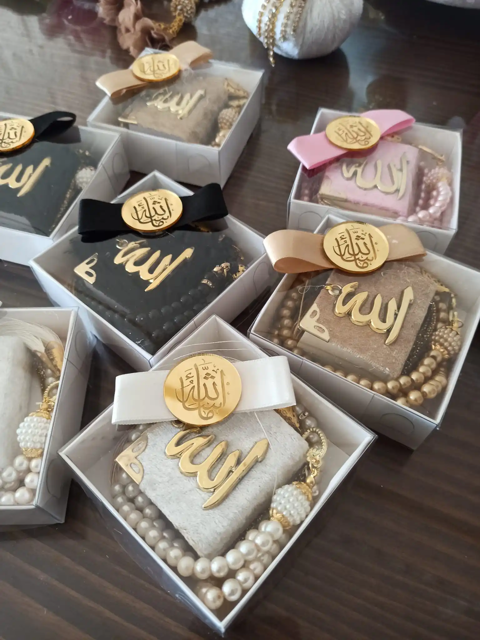 

Quran Personalized Mini Quran Set with Rosary Islamic Kuran Favors Gift For Muslims Tasbeeh Islamic Gift