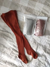 Medias acanaladas de otoño invierno para bebés y niños, 2019, malla, calzas para bebés y niños de 0 a 4 años color caramelo