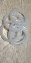 Junta de banda de sellado de silicona, arandela de anillo apta para tubería de 51mm x 64mm O/D, virola de Tres abrazaderas de 2 para productos lácteos Homebrew, 10 Uds.