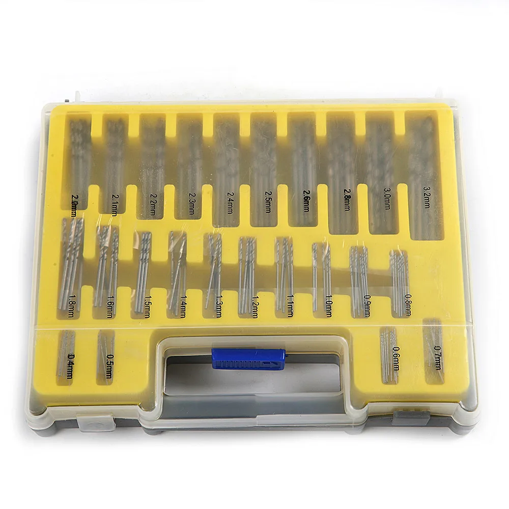 

Citop 150pcs/set Mini HSS Twists 0.4mm-3.2mm Micro Twist Drilling Bits Straight Shank Drill Set For Circuit Boards Wood Plastic