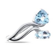 Брошь из серебра с топазом TEOSA 0140-BH-T