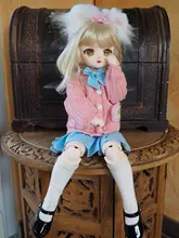 ShugaFairy Naiko-Muñeca articulada de resina BJD para niñas, juguete de cuerpo articulado con cara arriba, cuerpo cuadrático, 1/4
