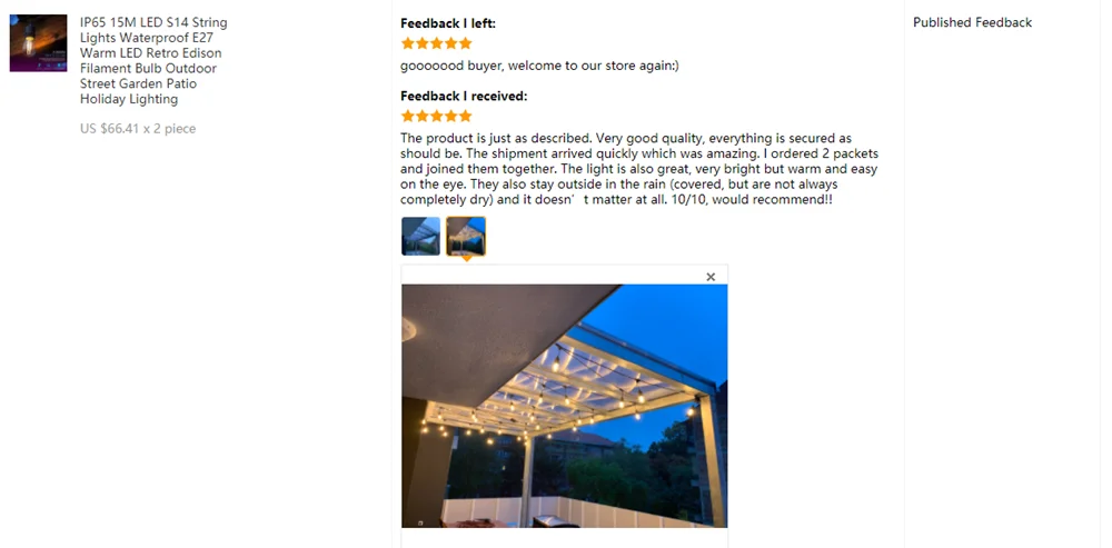 IP65 Kommerzielle Qualität 15M Party Lichter Outdoor S14 LED Lichterketten Für Terrasse Hinterhof Veranda Cafe Bar Weihnachten hochzeit Lichter – Detail 21