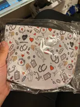 Storage-Handbags Makeup-Bag Printing Travel Nurse-Ecg Portable Women Casual Hot-Sale