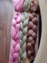 Pelo sintético trenzado de 24 pulgadas, pelo de Piano puro, fibra trenzada Jumbo, extensión de cabello Artificial de Color, estilo DIY
