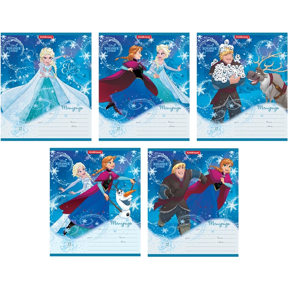 Тетрадь Frozen 12 листов линия