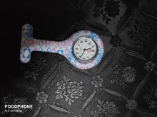 Reloj de bolsillo para enfermeras, con estampado de moda, broche de silicona, Túnica, reloj de bolsillo con cadena, esfera inoxidable de cuarzo, doctor Med