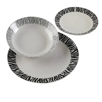 

Dinnerware Set Zebra Porcelain (18 Pieces)