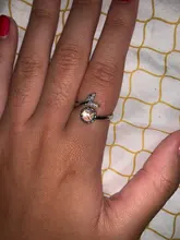 Anillo ajustable con forma de luna y cola de Plata de Ley 925 auténtica para mujer, joyería fina con personalidad, accesorios elegantes para fiesta