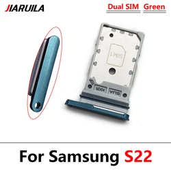 Universal SIM Card Holder Tray Adapter with Eject Pin - Replacement Parts (S22 Green)