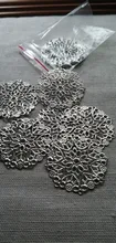 Envío gratis de envolturas de filigrana conectores regalo de artesanía metálica decoración DIY 3,5 cm 5,0 CM