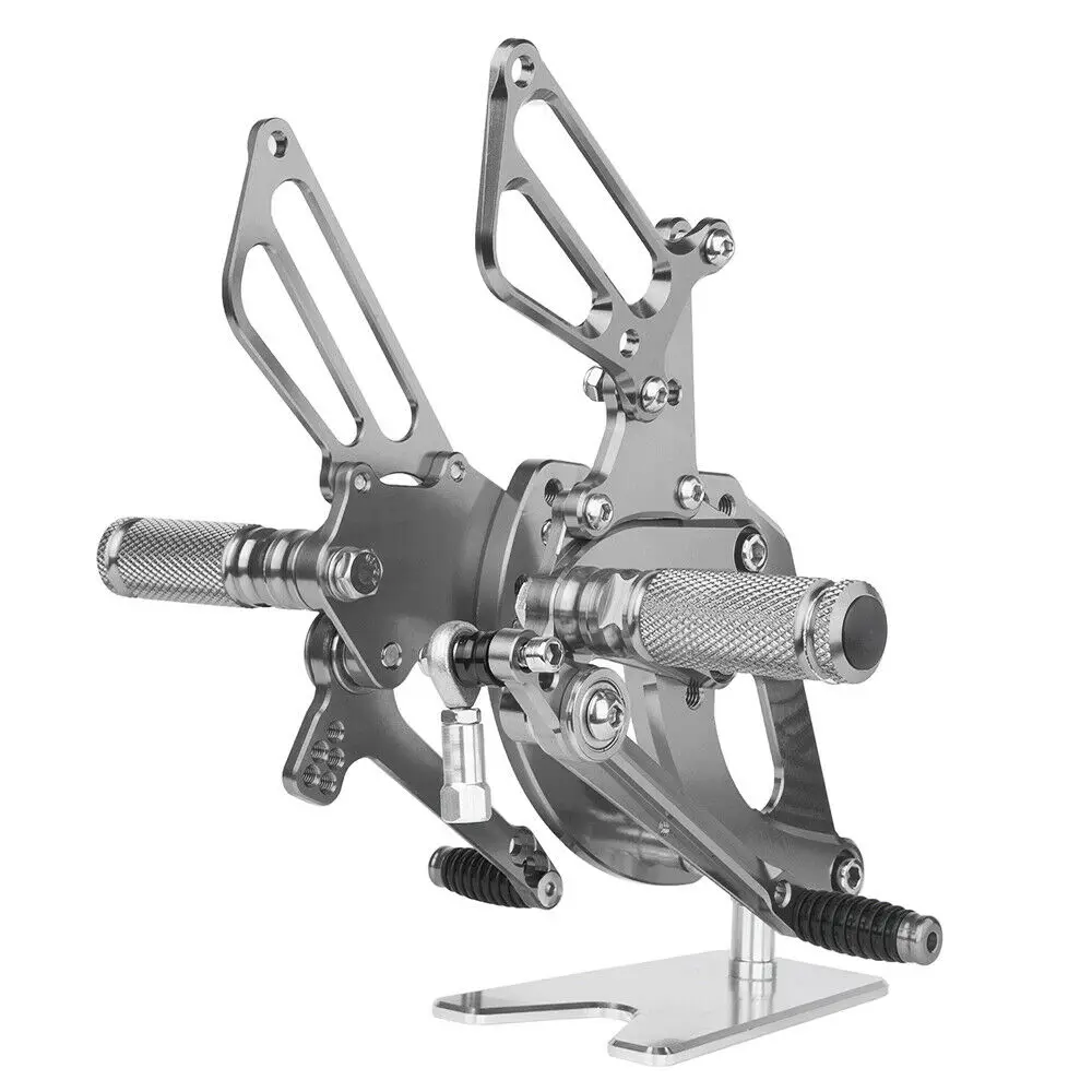 CNC Алюминиевые левые и правые мотоциклетные подставки для ног, регулируемые Задние подножки для Honda CBR250RR CBR 250RR - Цвет: Titanium