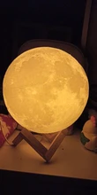 Moon-Lamp Globe Night-Light Bedroom 3d-Print Home-Decor Children Gift Creative Galaxy