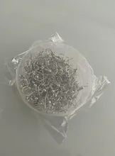 Ganchos para pendientes de plata y oro de rodio, alambre para pendientes, DIY, fabricación de joyas, caja, 200 unids/lote