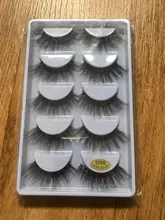 Pestañas postizas 3D de visón, pestañas largas y esponjosas hechas a mano, utensilios de maquillaje para ojos G806, 5 pares