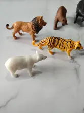 Conjunto de estatuillas de animales de Safari para niños, 12 Uds., figuras de animales de la selva, juguetes educativos, suministros de fiesta