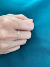 Anillos finos coreanos de Plata de Ley 925 para mujer, diseño de cuerdas Simple, círculo chapado en oro, personalidad, anillos Retro, joyería