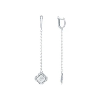 

Silver earrings with cubic zirconia sunlight sample 925