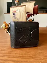 Wallet Card-Holder Money-Bag Mark Purse Men Skull One-Piece Anime Women Embossed Short