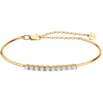 

Sokolov bracelet with 10 Swarovski crystals in red gold