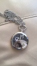Reloj de bolsillo de plata/Negro/bronce para Navidad, película de Jack skeleton, Tim