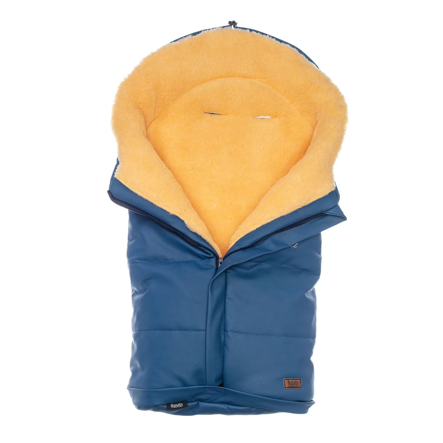 Конверт зимний меховой Nuovita Siberia Lux Pesco(Blu scuro/Темно-синий