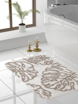 

Bath mat deнастия "Tropics" M/F 50 х70 cm milk, Gray