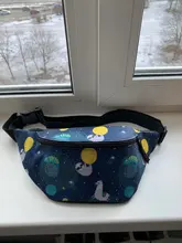 Deanfun-riñonera con estampado de dinosaurios para mujer, Cangurera con cinturón de viaje, regalo, 18015