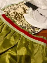 Half-Body-Skirt Pockets Velvet Printing LANMREM Casul Retro High-Waist Women for 