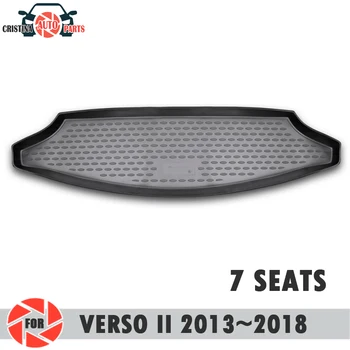 

Trunk mat for Toyota Verso II 2013~2018 7 SEATS trunk floor rugs non slip polyurethane dirt protection trunk car styling