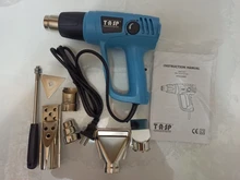 TASP-pistola de aire caliente de 220V, secador de pelo eléctrico de temperatura Variable de 2000W, pistola de calor con 5 boquillas y encendedor de barbacoa, herramienta eléctrica de fijación