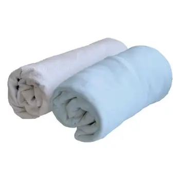 

DOUX NID Lot 1 Alese + 1 fitted sheet-60x120 Cm-light Blue