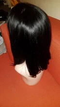 Malaika recto Bob corto frente de encaje pelucas de cabello humano 13x4 pelo brasileño peluca Bob contundente corte Bob pelucas con minimechones
