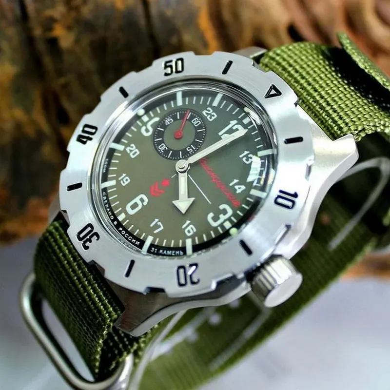 Watch Vostok K-35 Commander 350501 self-winding nylon strap afbeelding