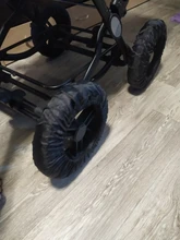 Cubierta para rueda de cochecito de bebé, Protector para ruedas de silla de ruedas a prueba de polvo, funda de tela Oxford antisuciedad para carrito de bebé, 2 uds. Acce