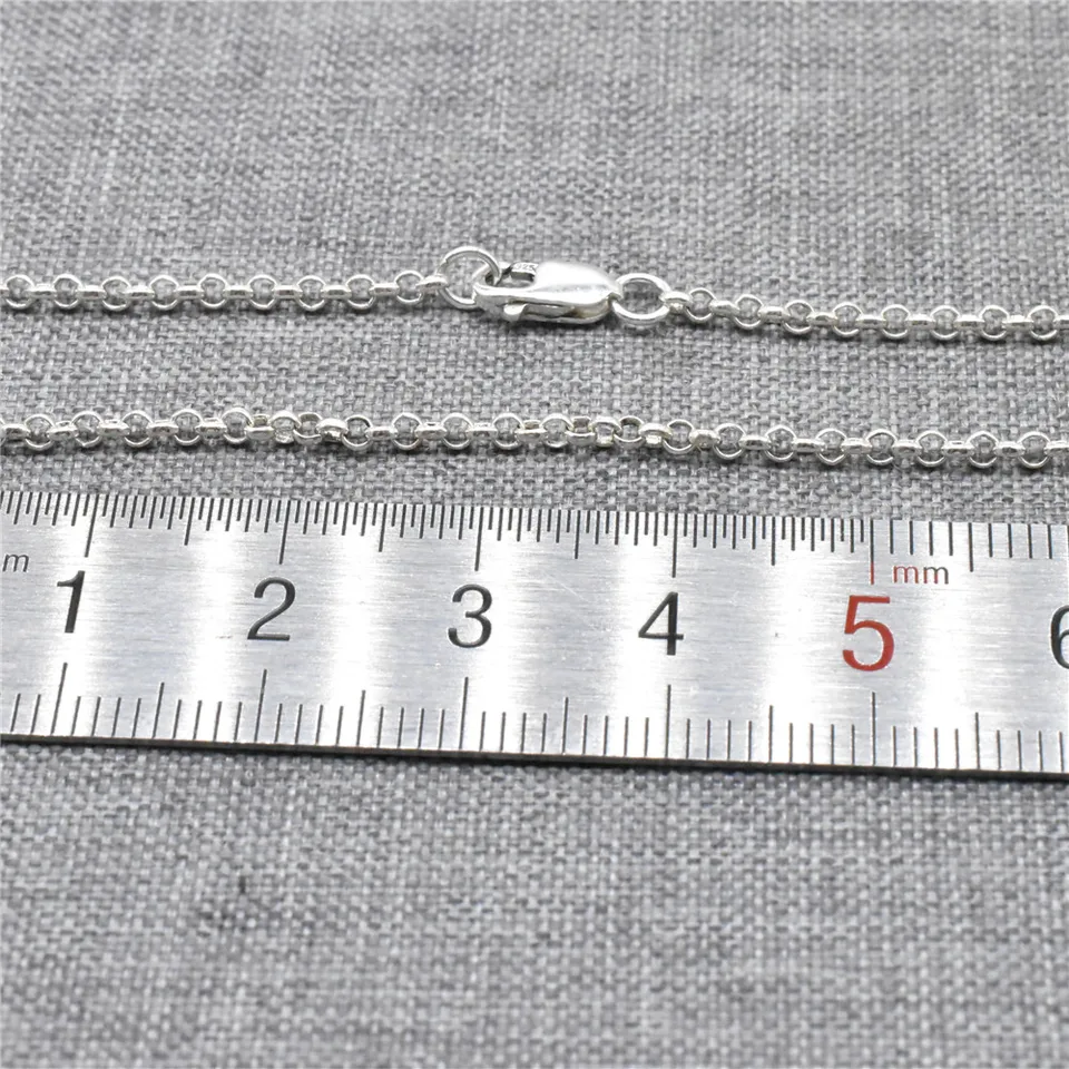 Real 925 Sterling Silver Filled Solid Necklace Bracelet Belcher