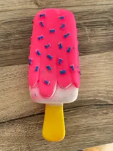 Toy Ice-Cream Rubber Molar Puppy Popsicle-Shaped Chew Interactive Squeaky Funny Pink