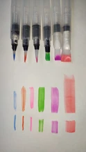 Pincel de pintura rellenable, 1/3/6 piezas, pincel de con depósito de agua para acuarela, lápiz de tinta para pinceles de acuarela suave para pintura, calligráfico, dibujo, suministros de arte